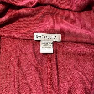 Athleta 1x cardigan wrap in wine